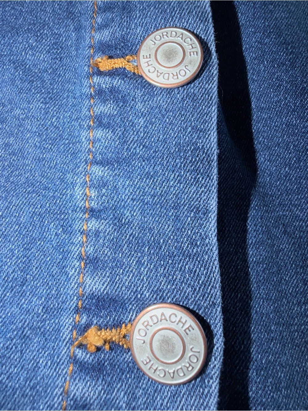 Jordache Vintage Denim Button-Front Midi Dress - Picture 8 of 13